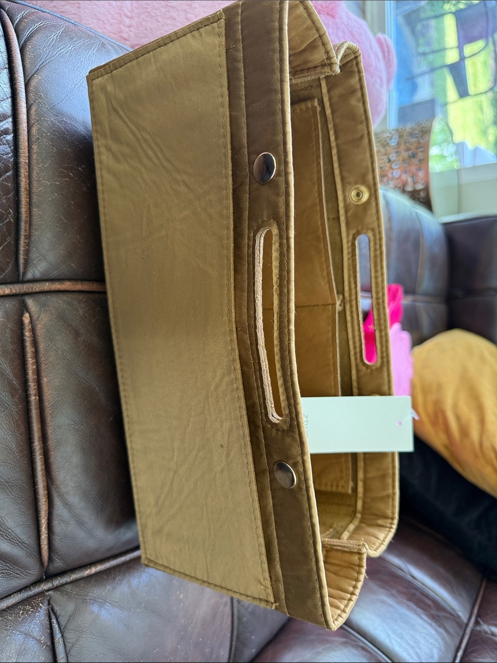 Versatile Olive Green Fabric Organizer Caddy